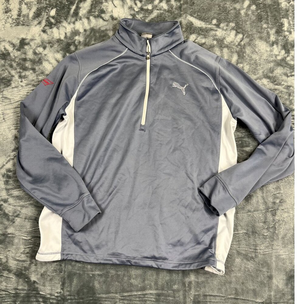 Puma Mens Golf Pullover Jacket XL  Quarter-Zip Long Sleeve Budweiser Logo